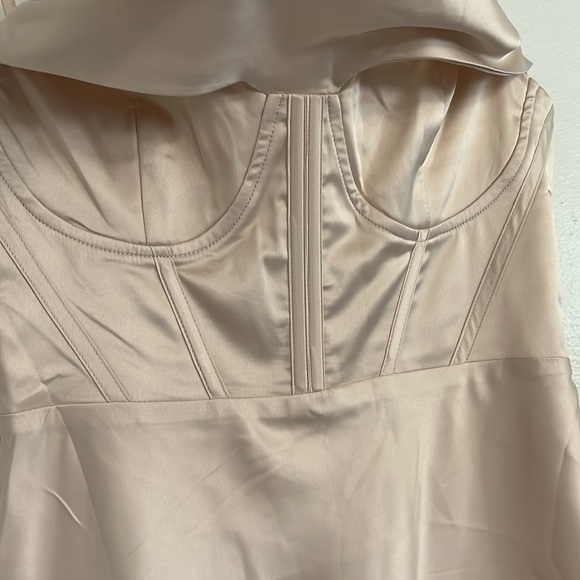 Princess Polly Spotlight Mini Dress in Champagne - Picture 5 of 11